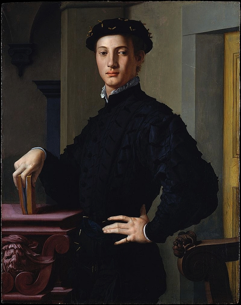 Bronzino giovane con libro 1540