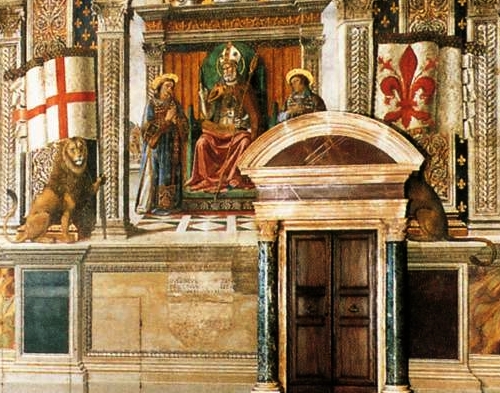 marzocco affresco sala dei gigli ghirlandaio