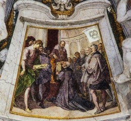 Parte Guelfa Bernardino Poccetti Il duca Cosimo I dei Medici consegna al priore Vincenzo Borghini i Capitoli dellAccademia 1609. Firenze Ospedale degli Innocenti