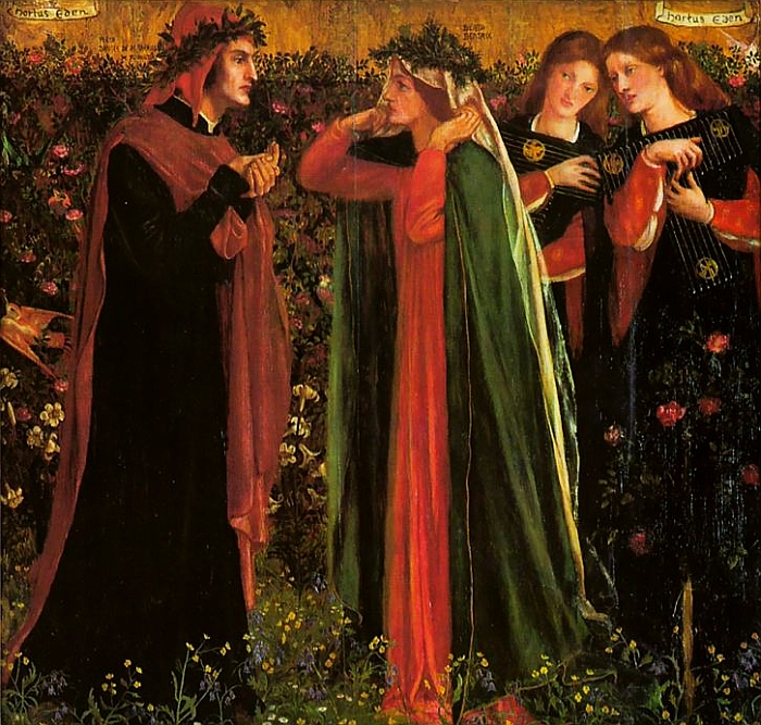 Parte Guelfa Dante Divina Commedia Purgatorio 30 apparizione Beatrice mantello verde