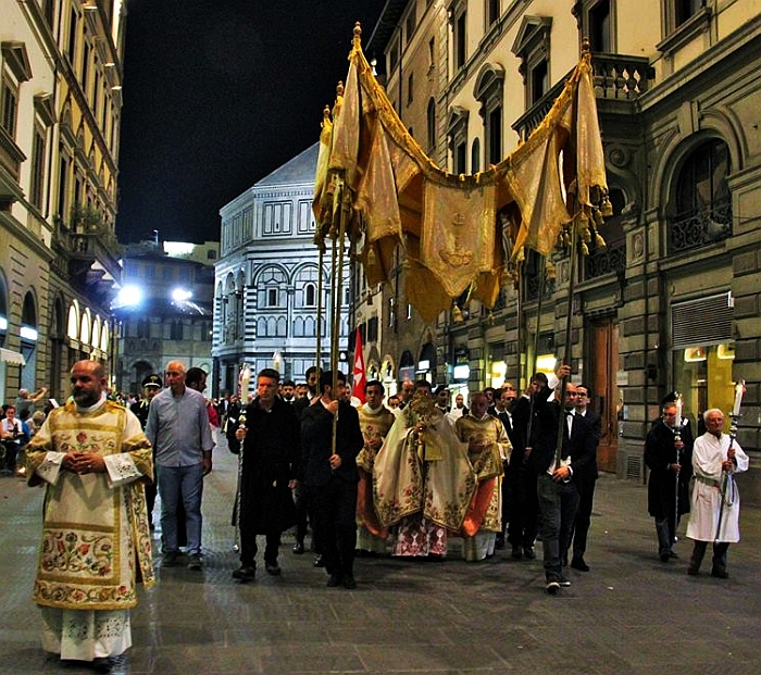 Parte Guelfa Corpus Domini 2017 il baldacchino betori santissimo