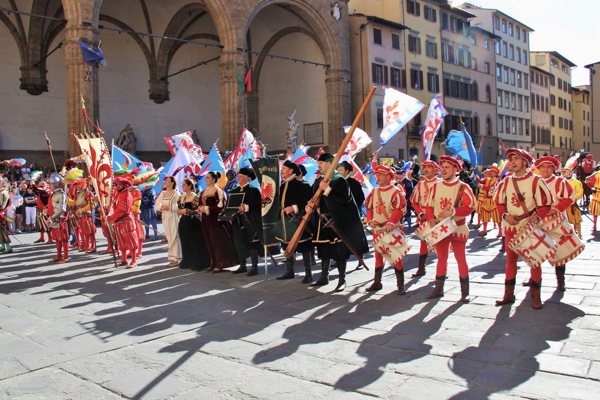 Parte Guelfa Giostra del Giglio 2017 cerimonia distribuzione delle lance in Piazza della Signoria 2