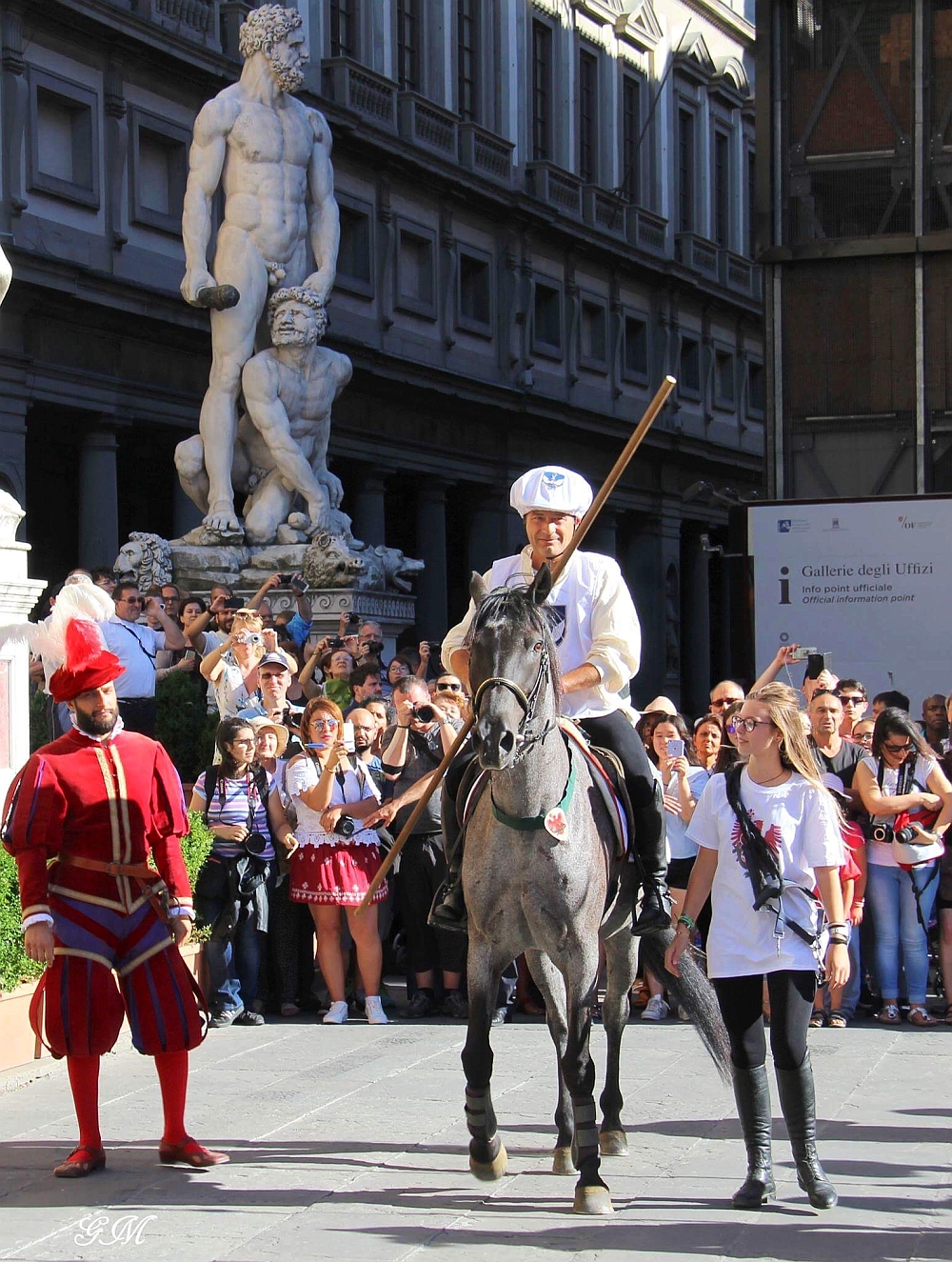 Parte Guelfa Giostra del Giglio 2017 cerimonia distribuzione delle lance in Piazza della Signoria Marco Cherici