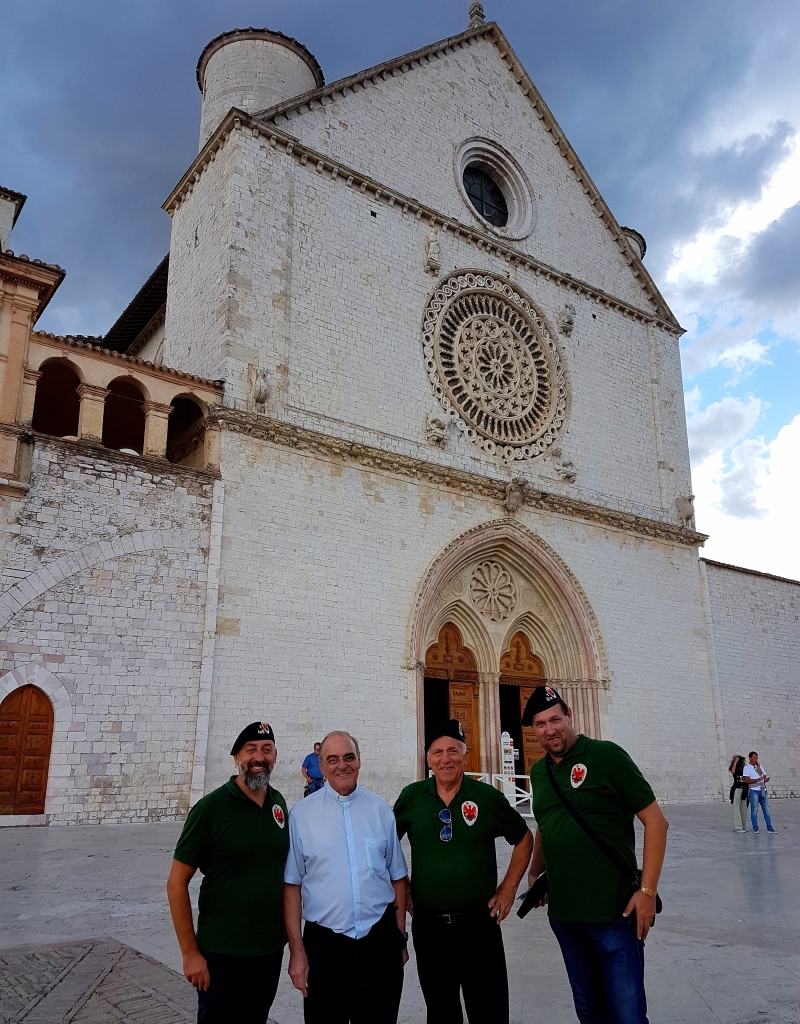 Parte Guelfa Assisi Pellegrinaggio 2017 Basilica superiore Andrea Claudio Galluzzo Mons. Vasco Giuliani Alberto Bellini Dimitri Caciolli