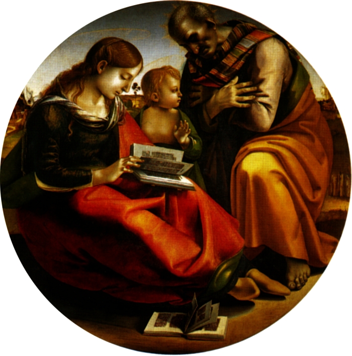 Parte Guelfa Luca Signorelli Sacra Famiglia di Parte Guelfa Galleria Uffizi