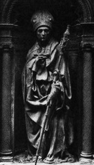 Parte Guelfa Tabernacolo di Parte Guelfa Donatello San Ludovico dAngiò vescovo di Tolosa nella sua nicchia originale di Orsanmichele nel 1943