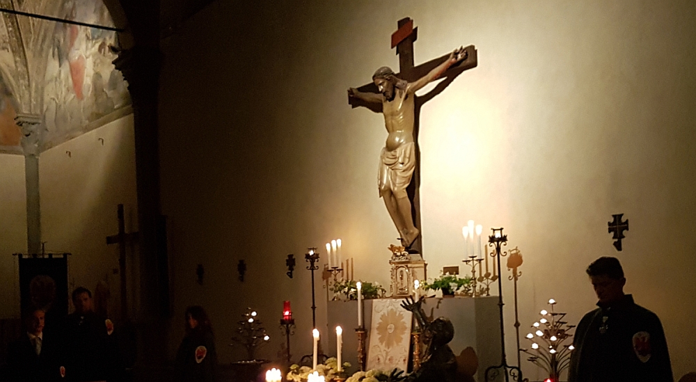 Parte Guelfa guardia donore in San Carlo per Giovedì Santo picchetto