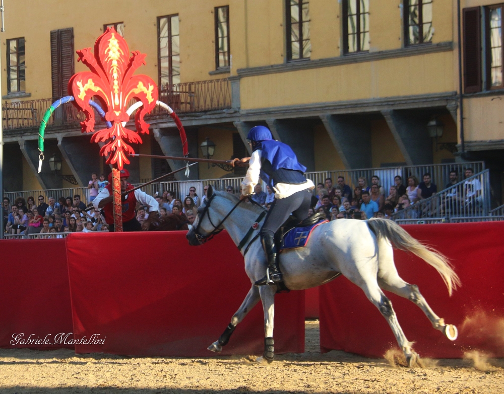 Parte Guelfa Giostra del Giglio 2018 sfida allanello Rossi contro Azzurri