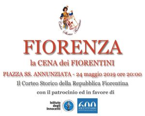 Parte Guelfa cena Fiorenza 2019 piazza Santissima Annunziata small